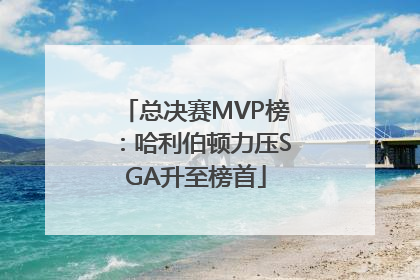 总决赛MVP榜：哈利伯顿力压SGA升至榜首