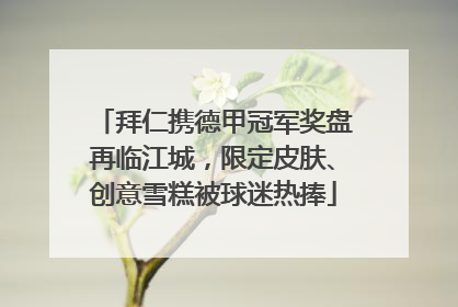 拜仁携德甲冠军奖盘再临江城，限定皮肤、创意雪糕被球迷热捧