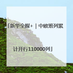 新华全媒+｜中欧班列累计开行110000列