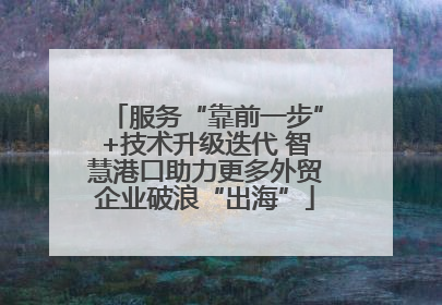 服务“靠前一步”+技术升级迭代 智慧港口助力更多外贸企业破浪“出海”