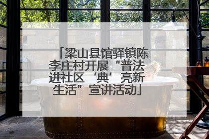梁山县馆驿镇陈李庄村开展“普法进社区‘典’亮新生活”宣讲活动