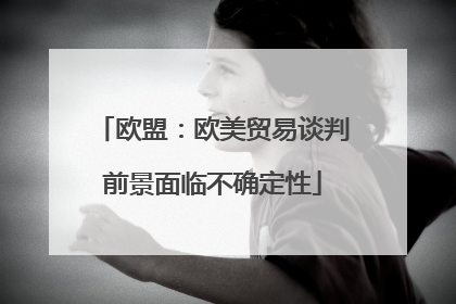 欧盟：欧美贸易谈判前景面临不确定性