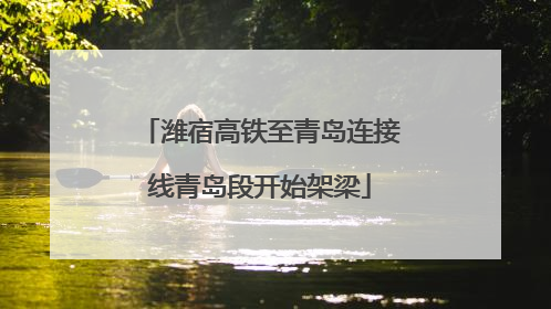 潍宿高铁至青岛连接线青岛段开始架梁