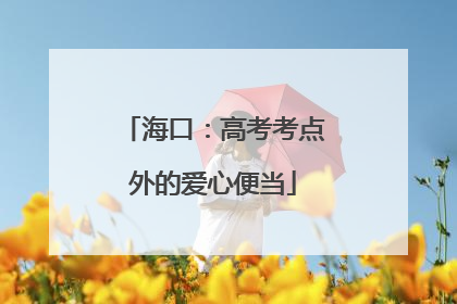 海口：高考考点外的爱心便当