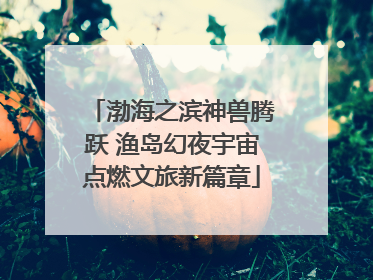 渤海之滨神兽腾跃 渔岛幻夜宇宙点燃文旅新篇章