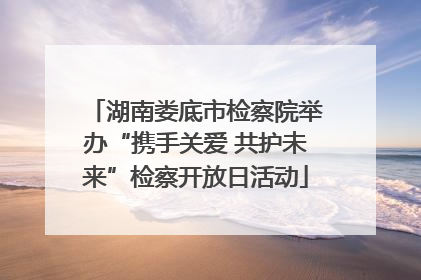 湖南娄底市检察院举办“携手关爱 共护未来”检察开放日活动