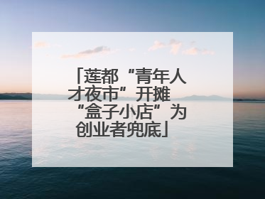 莲都“青年人才夜市”开摊 “盒子小店”为创业者兜底