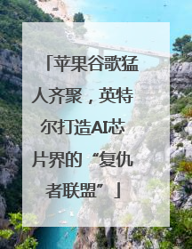 苹果谷歌猛人齐聚，英特尔打造AI芯片界的“复仇者联盟”