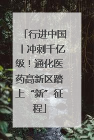 行进中国丨冲刺千亿级！通化医药高新区踏上“新”征程