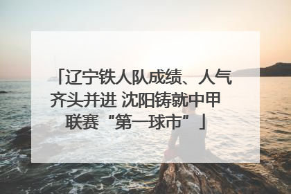 辽宁铁人队成绩、人气齐头并进 沈阳铸就中甲联赛“第一球市”