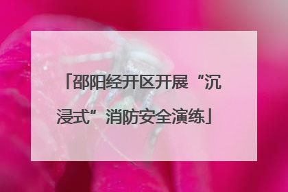 邵阳经开区开展“沉浸式”消防安全演练