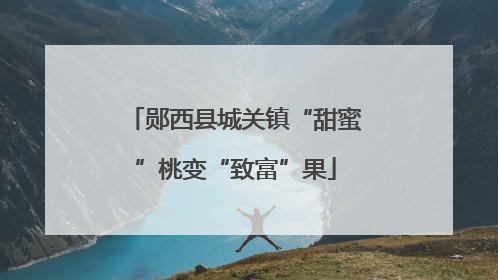 郧西县城关镇“甜蜜”桃变“致富”果