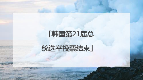 韩国第21届总统选举投票结束