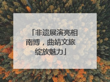 非遗展演亮相南博，曲靖文旅绽放魅力
