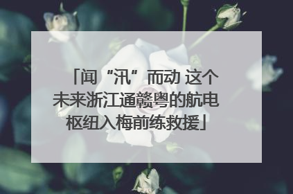 闻“汛”而动 这个未来浙江通赣粤的航电枢纽入梅前练救援