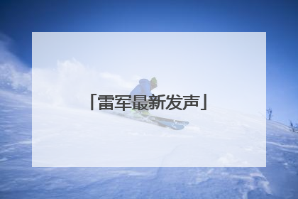 雷军最新发声