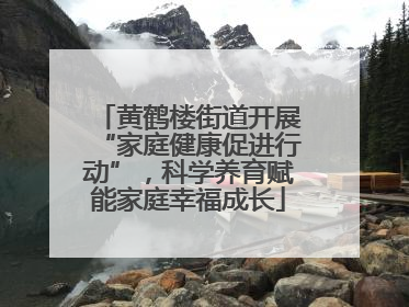 黄鹤楼街道开展“家庭健康促进行动”，科学养育赋能家庭幸福成长