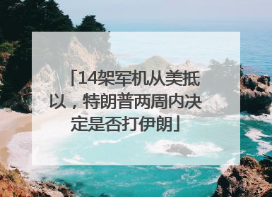 14架军机从美抵以，特朗普两周内决定是否打伊朗