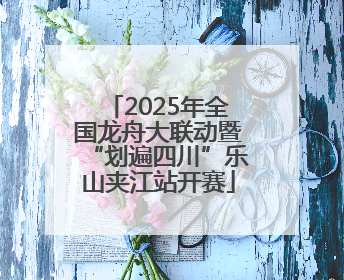 2025年全国龙舟大联动暨“划遍四川”乐山夹江站开赛
