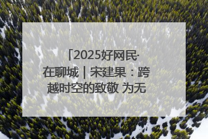 2025好网民·在聊城｜宋建果：跨越时空的致敬 为无名烈士“正名”