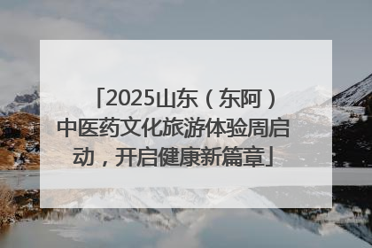 2025山东（东阿）中医药文化旅游体验周启动，开启健康新篇章