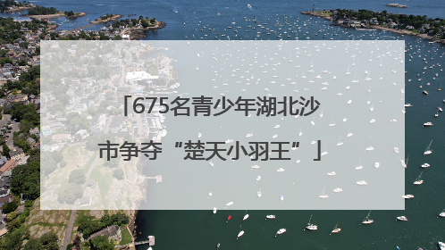 675名青少年湖北沙市争夺“楚天小羽王”